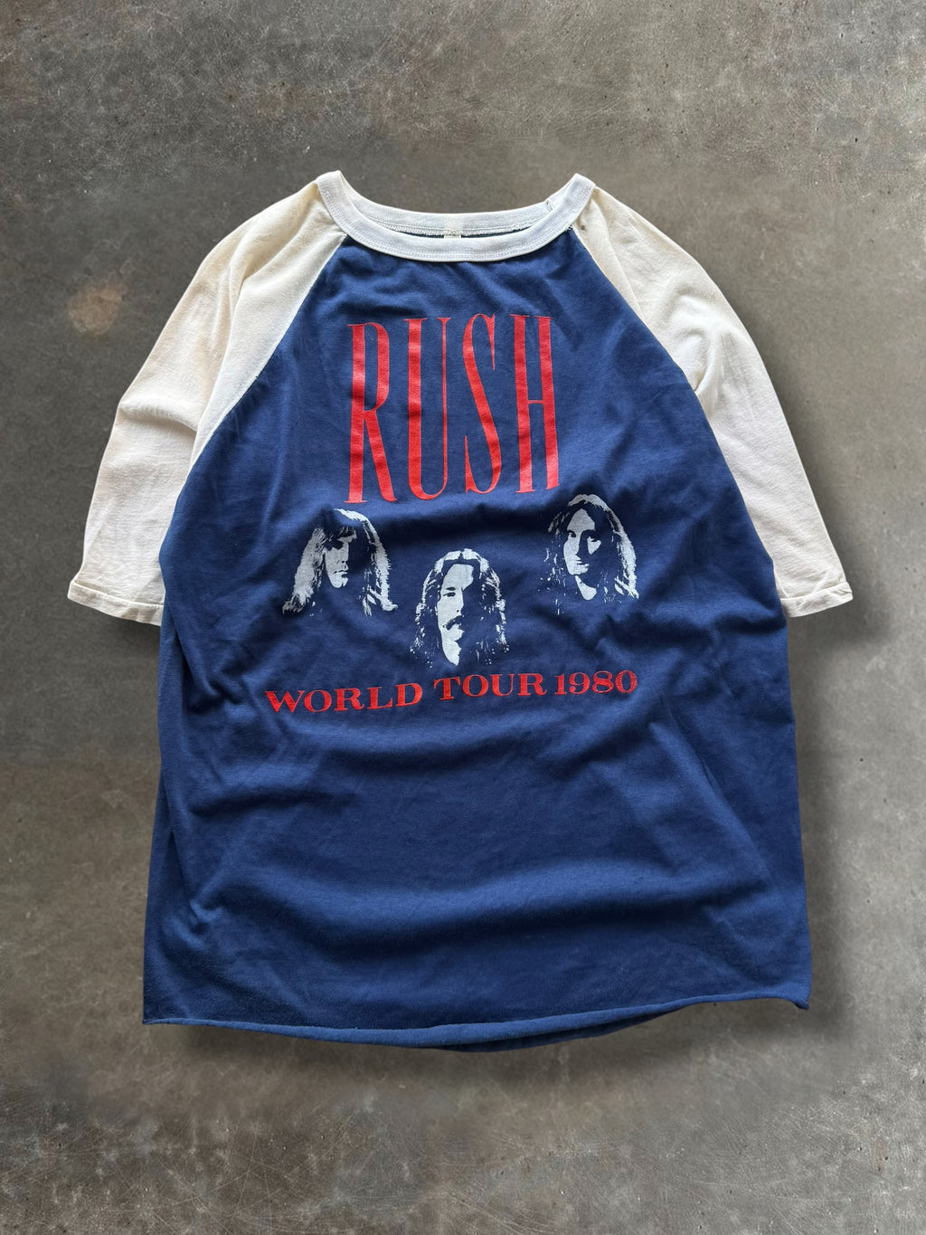 '80 Rush Raglan Tour Tee Sz. XL