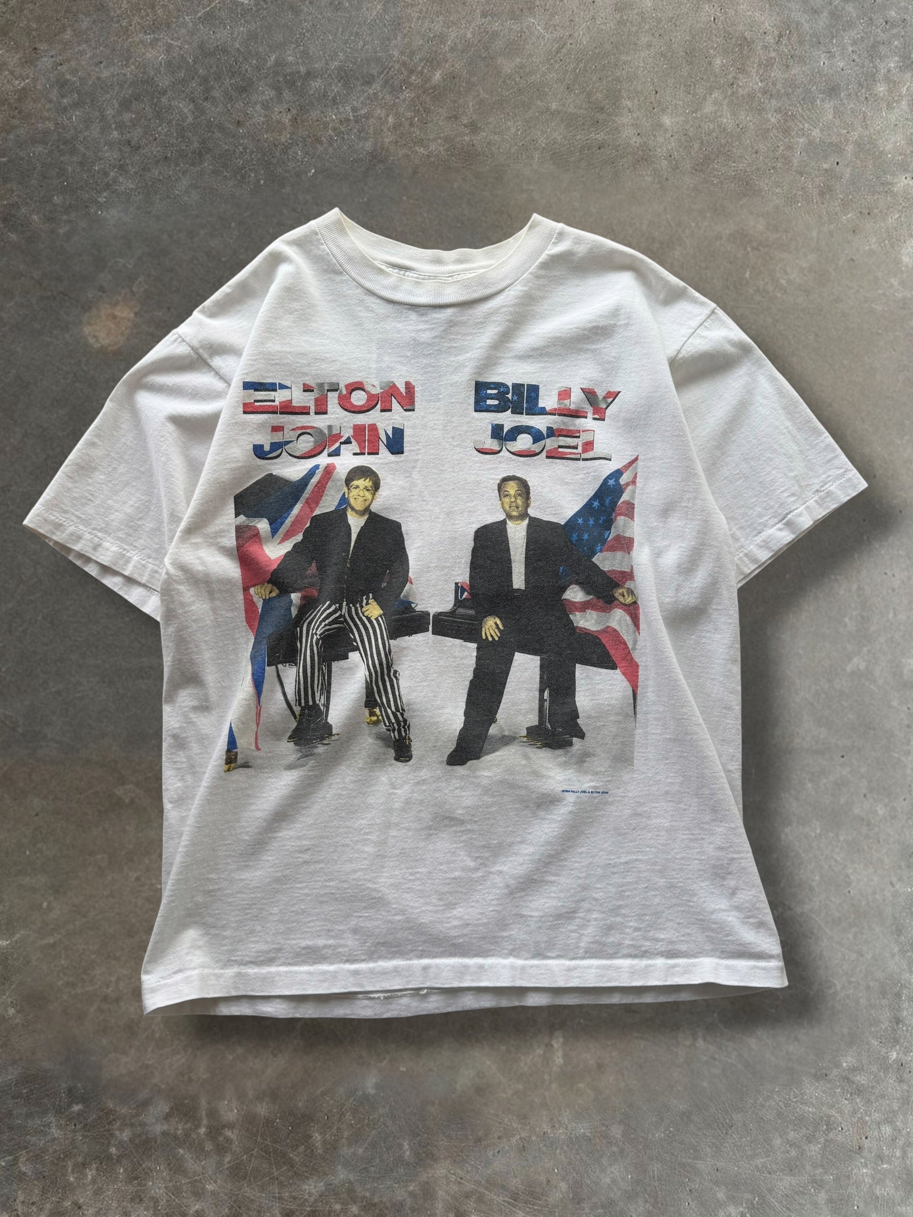 '94 Elton John Billy Joel Tour Tee Sz. L