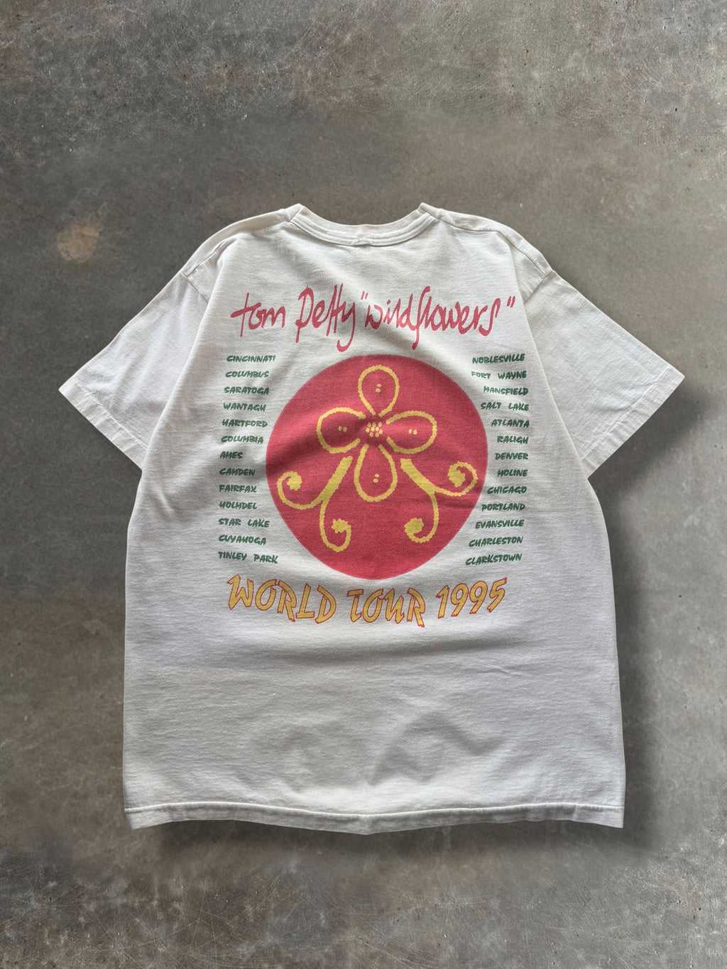 '95 Tom Petty Wildflowers Tour Tee Sz. XL