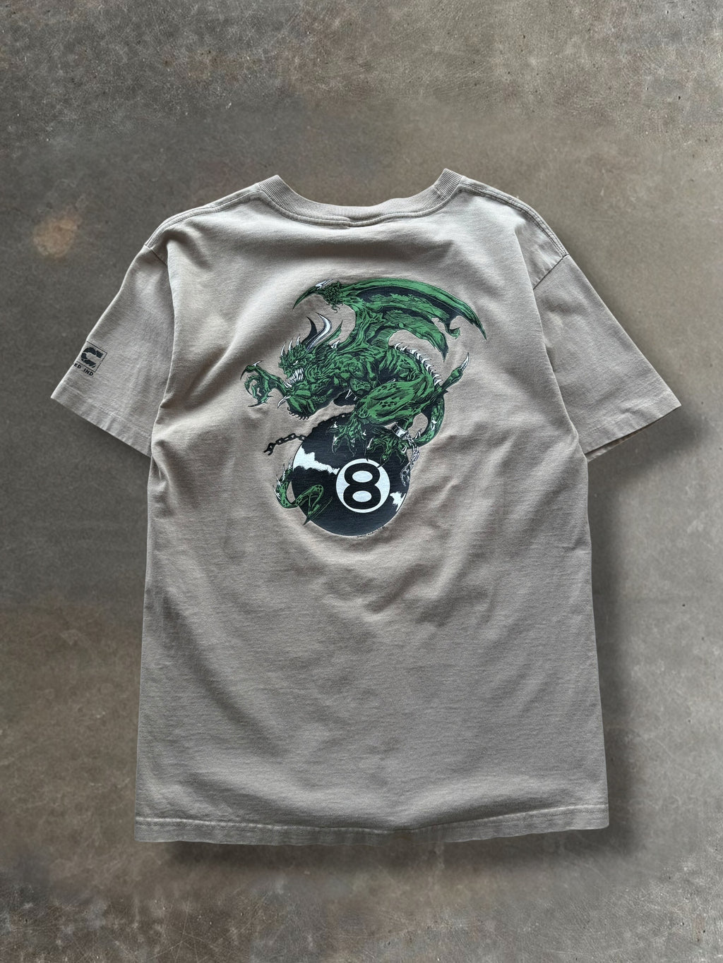 '90s Unchained Demon 8Ball Jared Klein Art Tee Sz. L