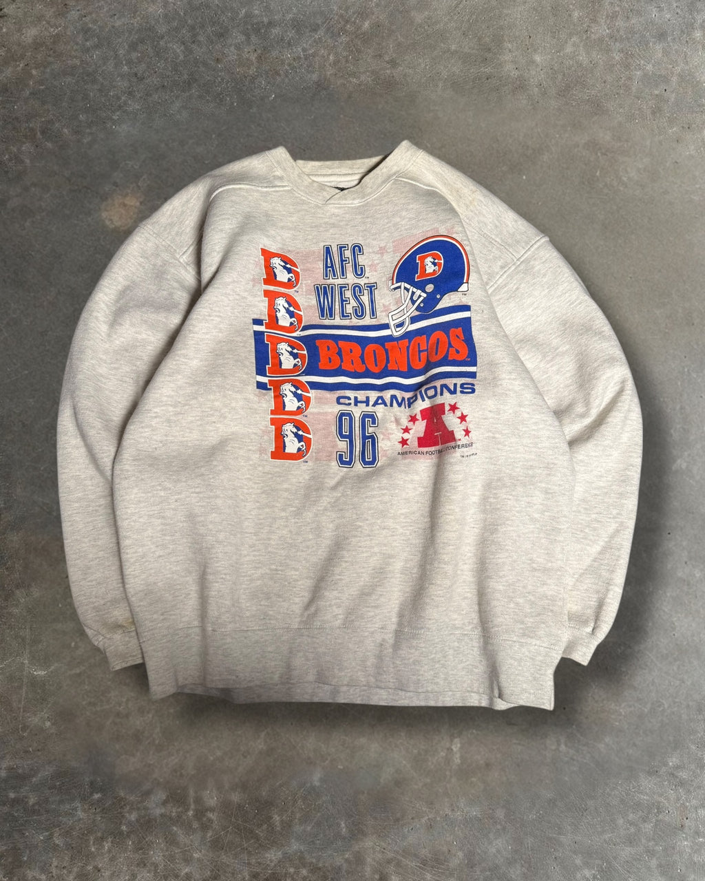 '96 Broncos Champs Crewneck Sz. L