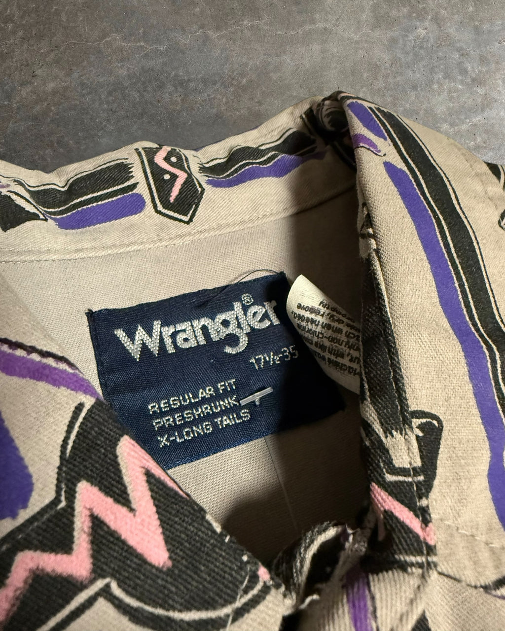 '90s wrangler Aztec Button Up Sz. XL