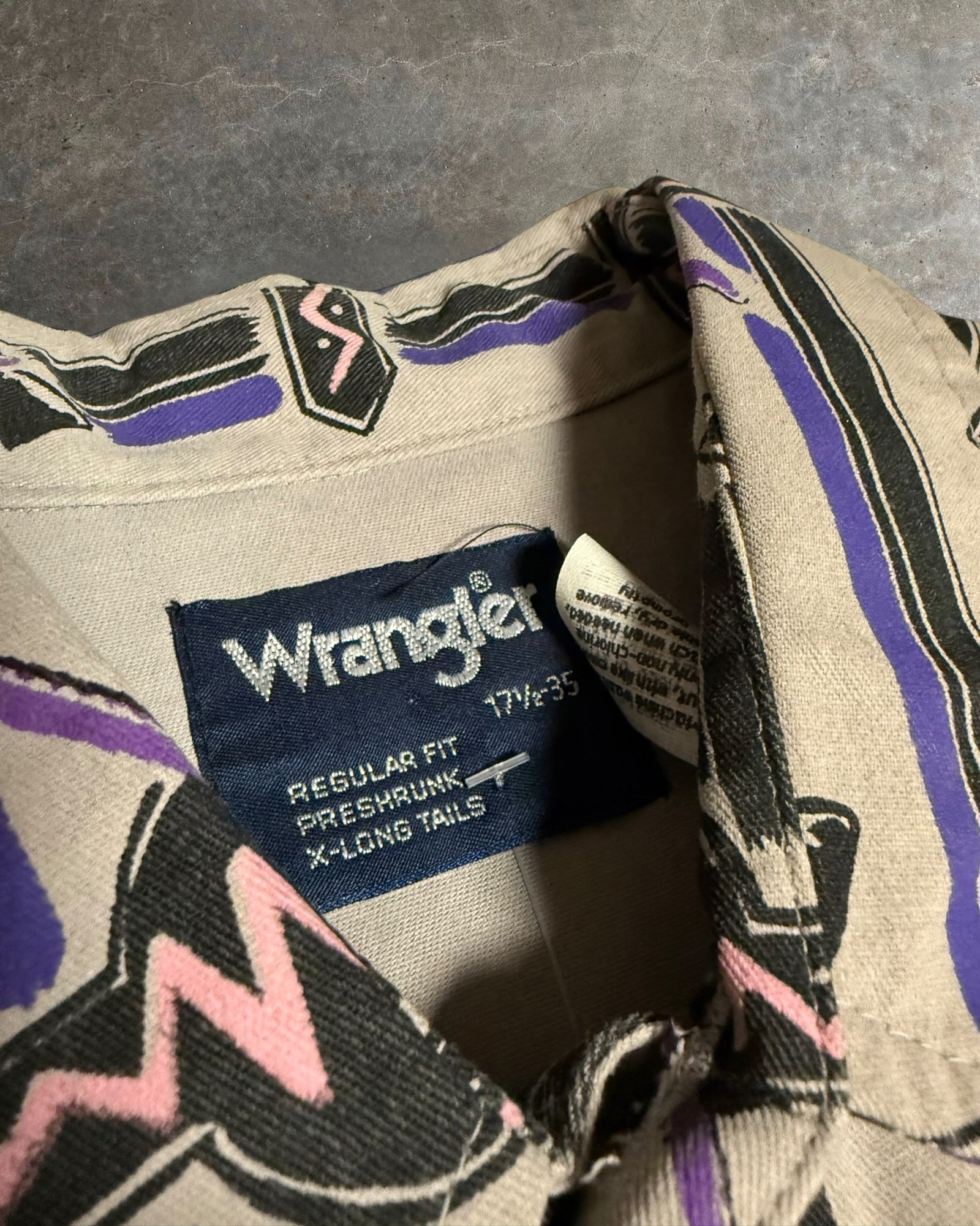 '90s wrangler Aztec Button Up Sz. XL