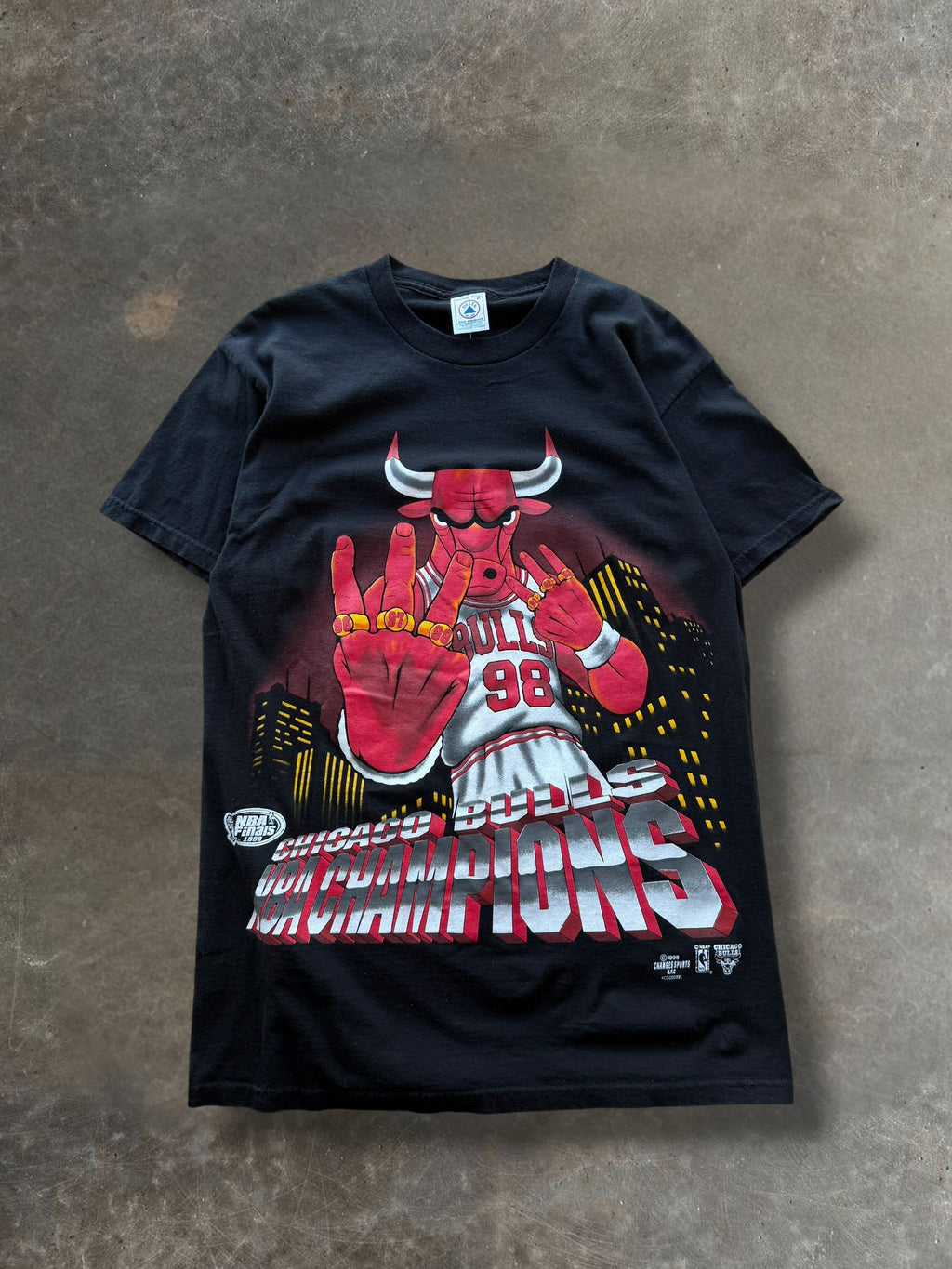 '98 Benny the Bulls Champions Tee Sz. M