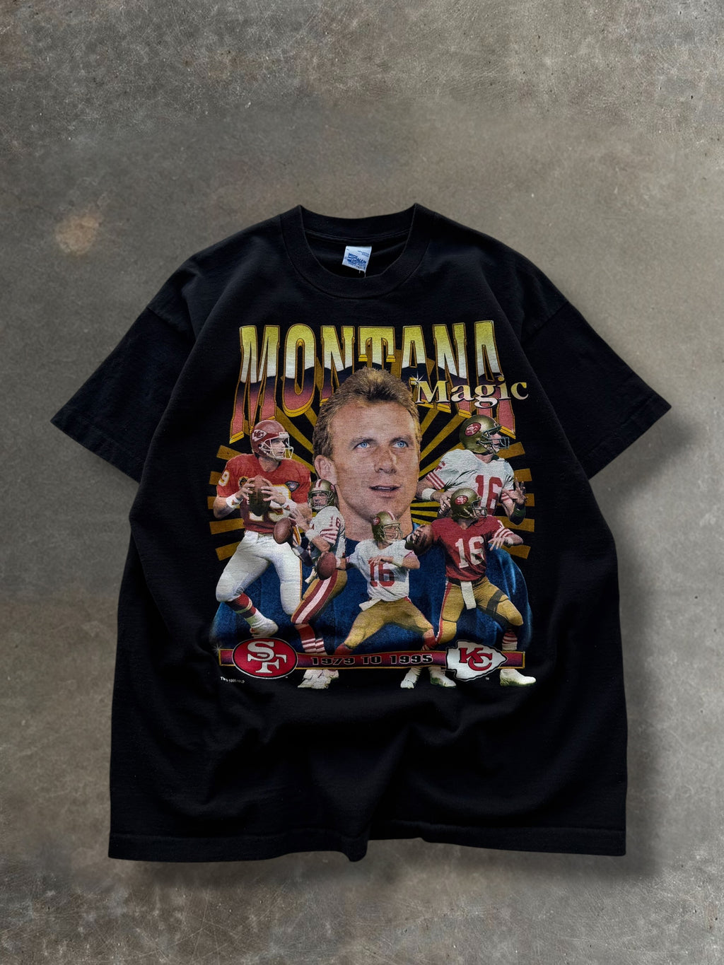 '95 Joe Montana Rap Tee Sz. XL