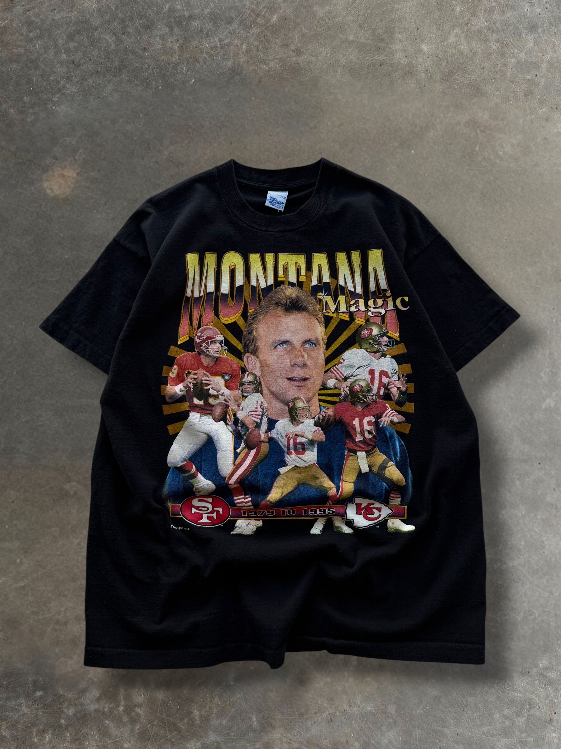 '95 Joe Montana Rap Tee Sz. XL