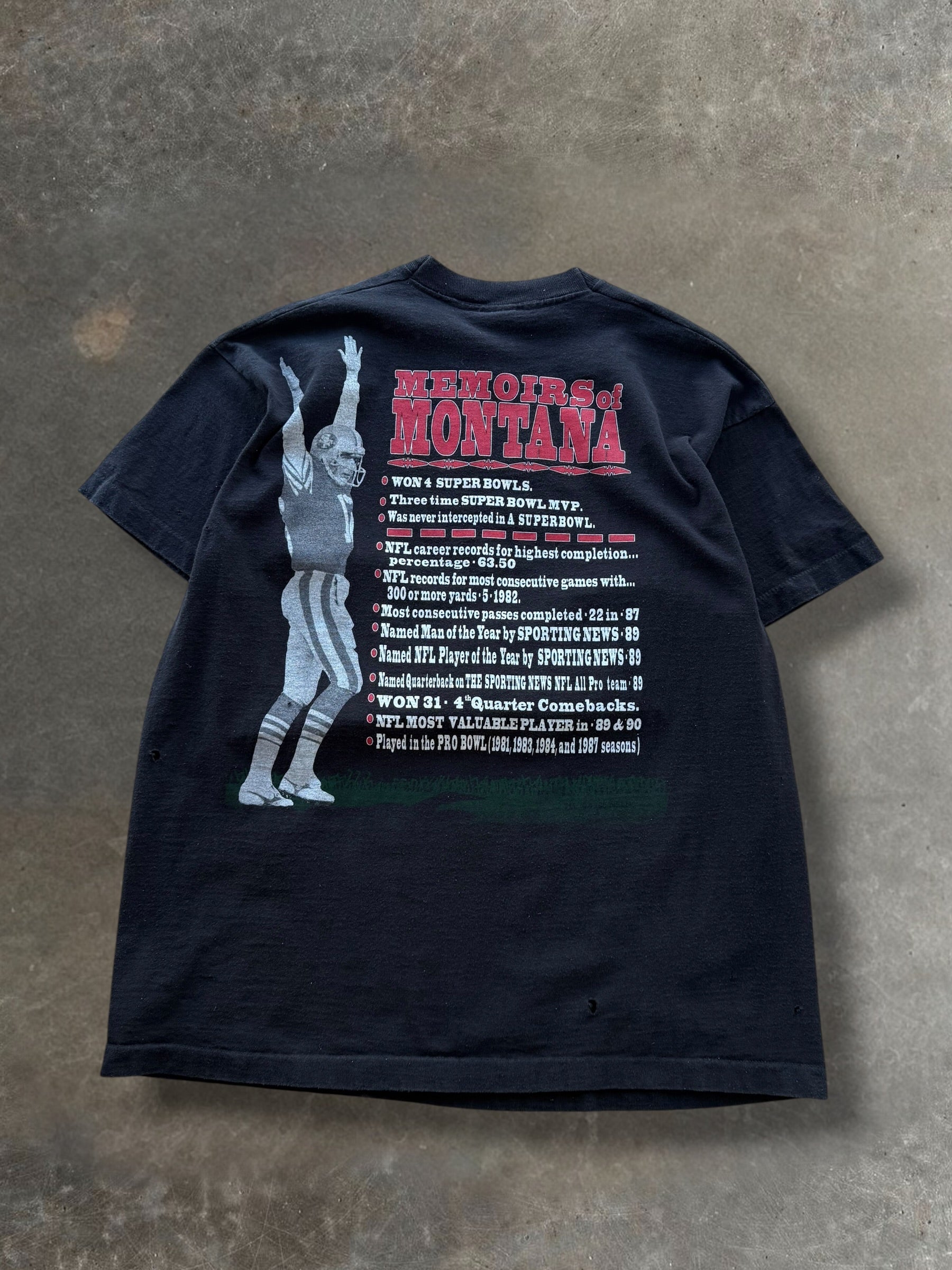 '95 Joe Montana Rap Tee Sz. XL