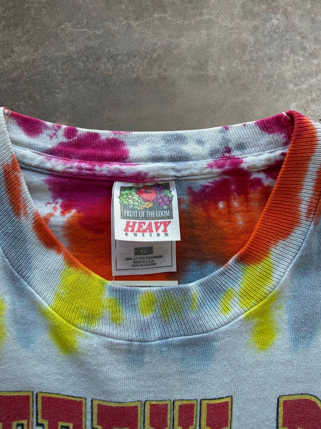 '95 Tye-Dye Grateful Dead Summer Tour Tee Sz. XL