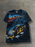 '90s Rusty Wallace Nascar AOP Tee Sz. L