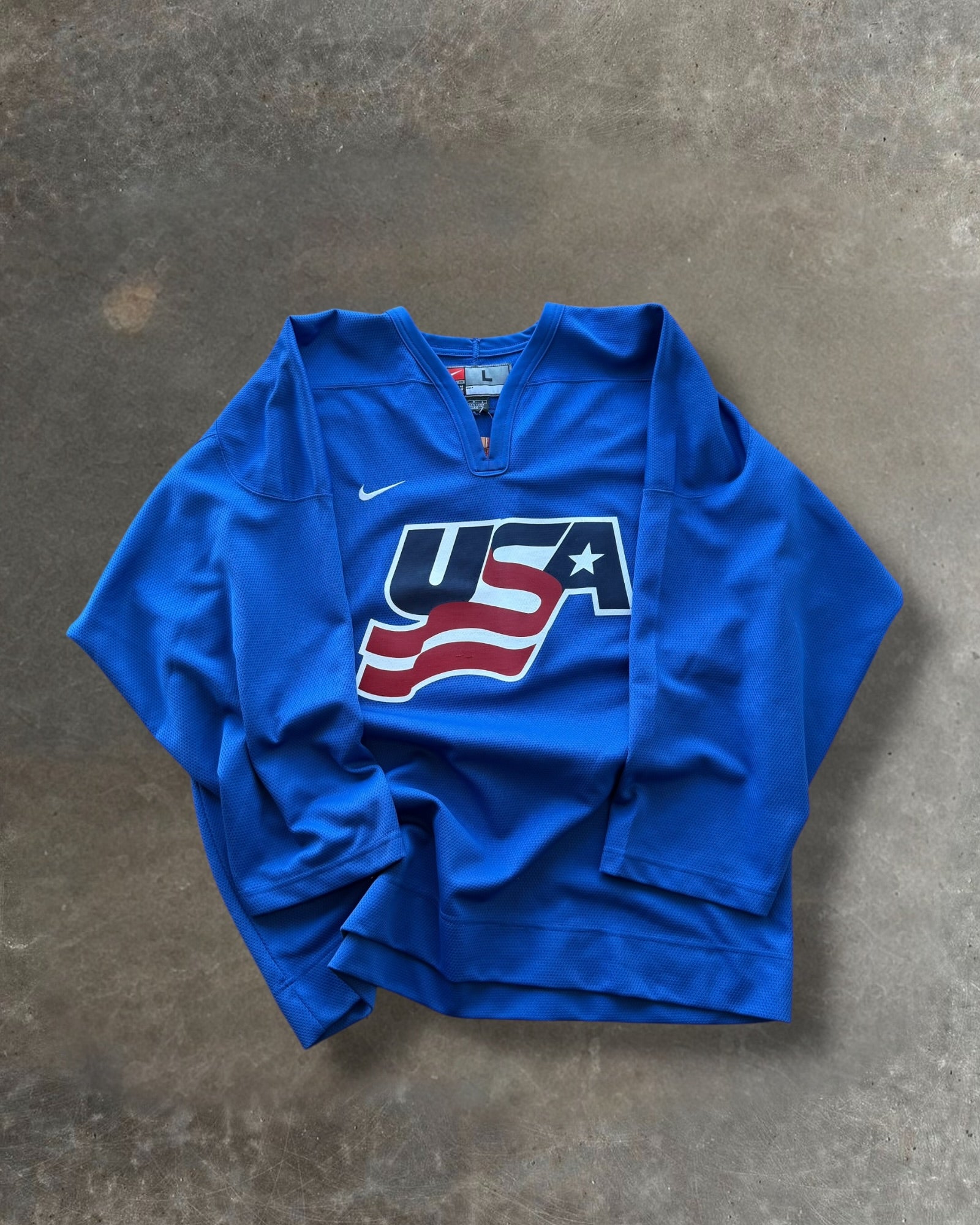 '00s Nike USA Olympics Hockey Jersey Sz. L