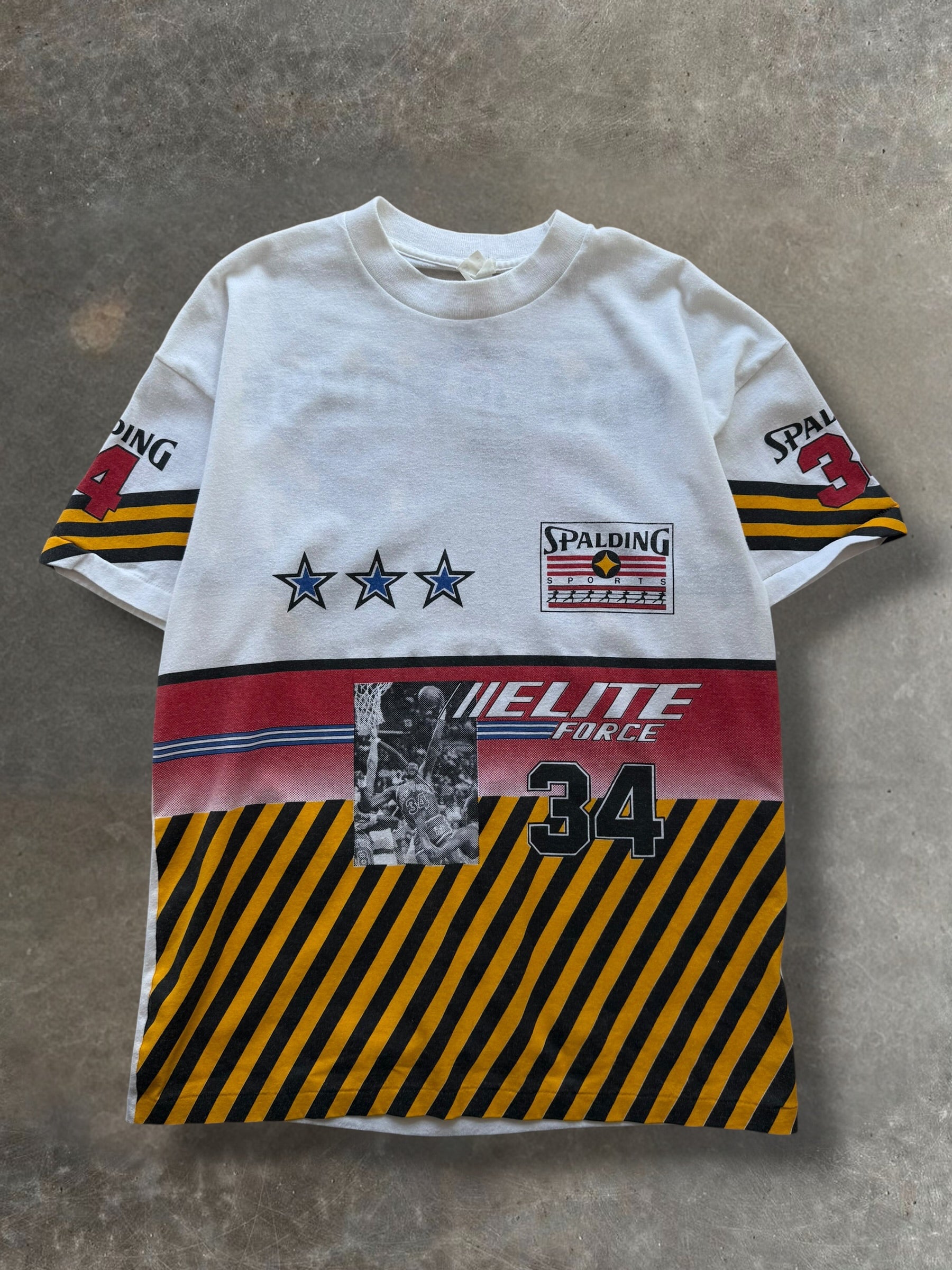 '90s Spadling Sports AOP Tee Sz. M
