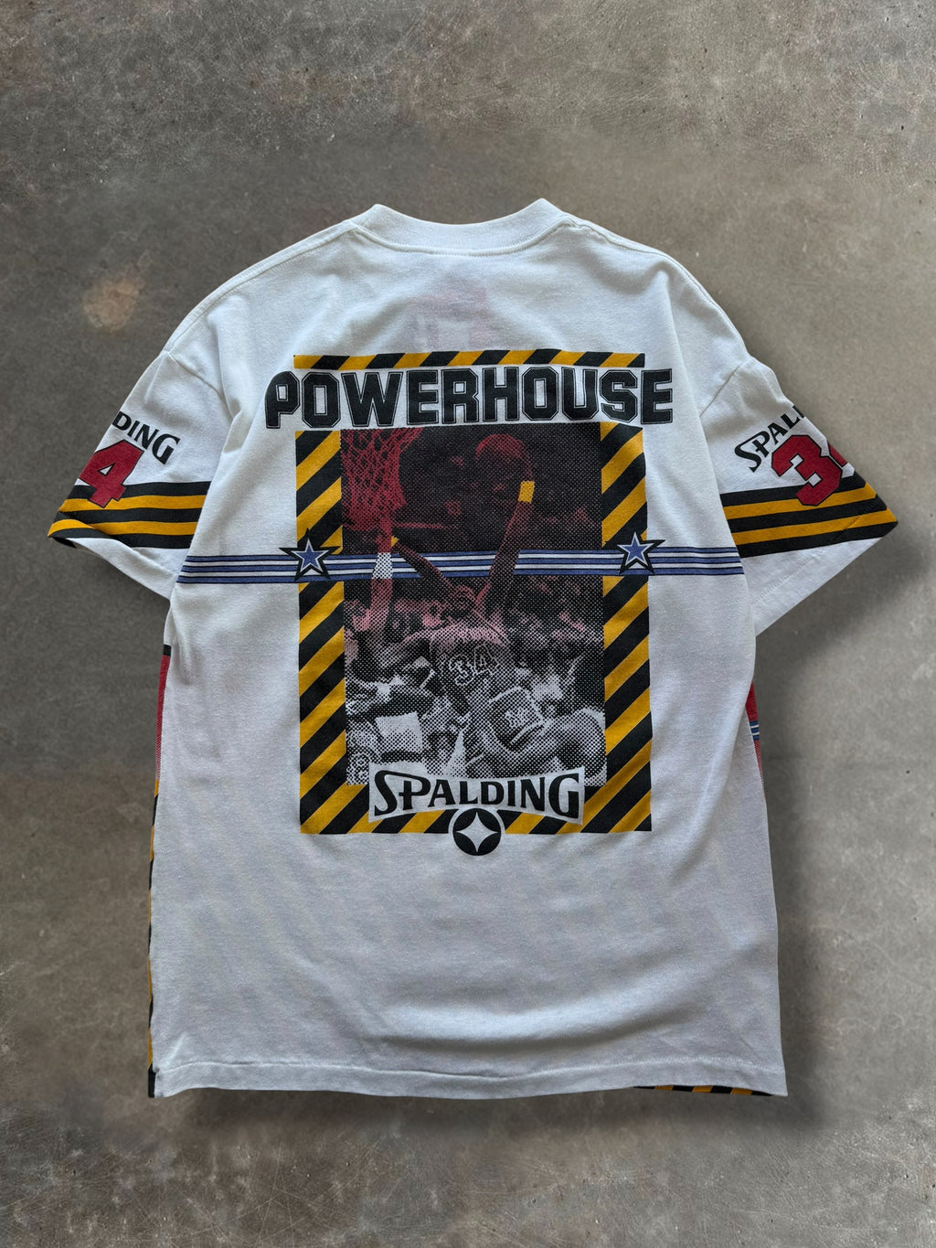 '90s Spadling Sports AOP Tee Sz. M