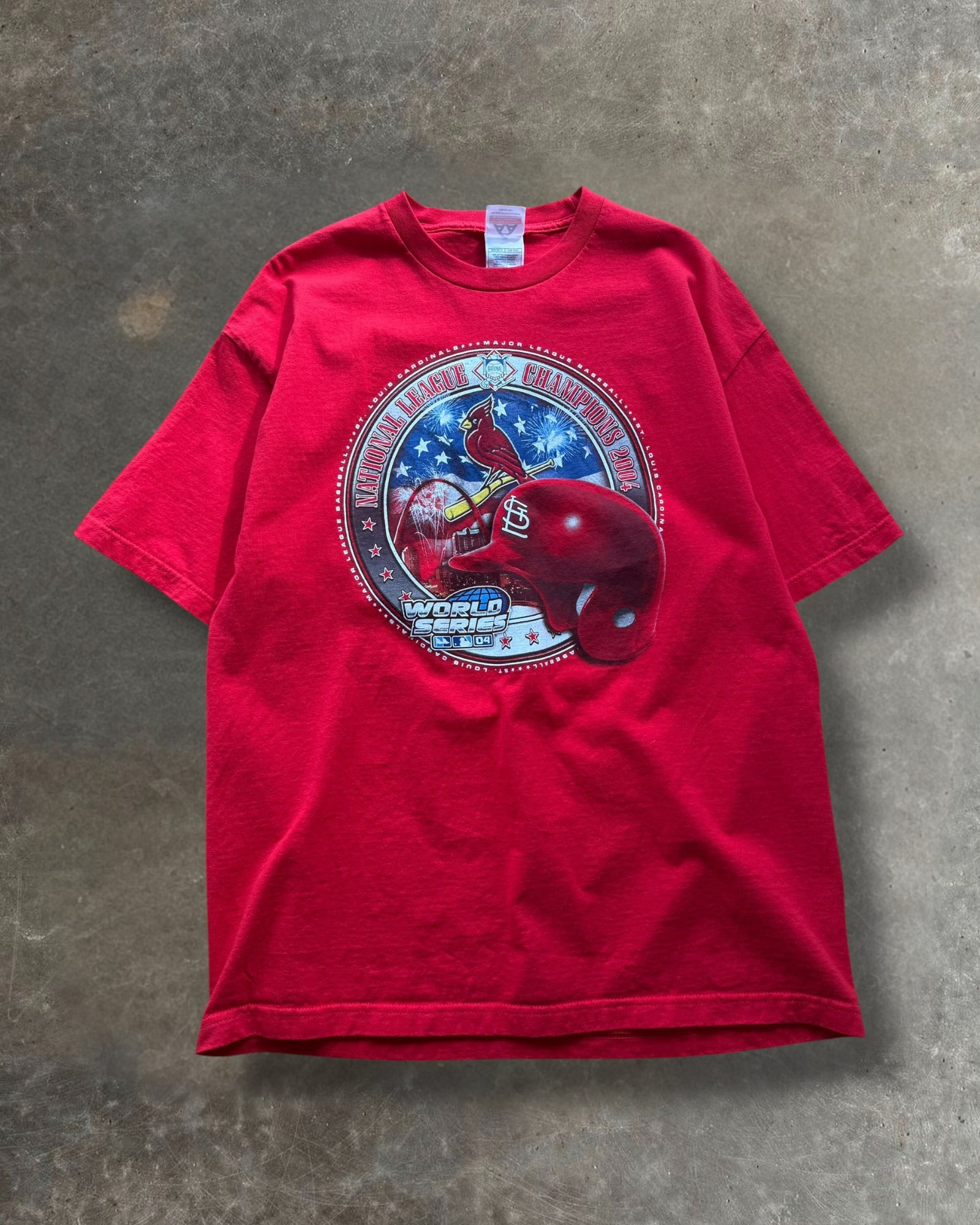 '04 Cardinals World Series Tee Sz. XL