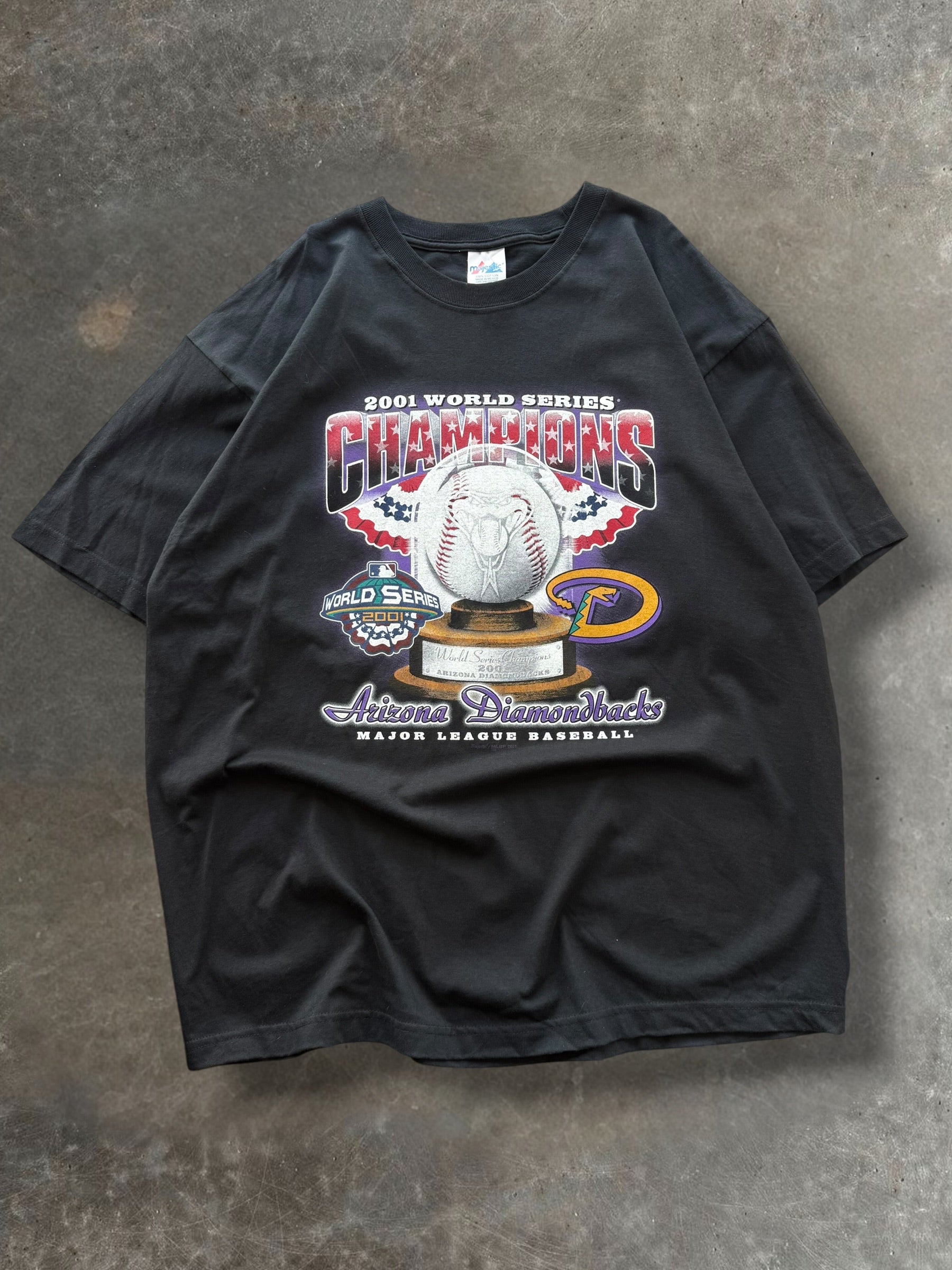 '01 DiamondBacks Champions Tee Sz. XXL