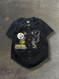 '96 Pittsburgh Steelers Baseball Jersey Tee Sz. XL