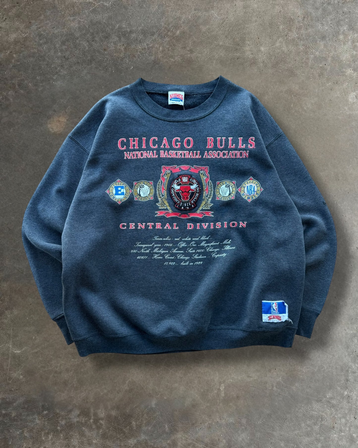 '90s Chicago Bulls Central Divison Crewneck Sz.XL