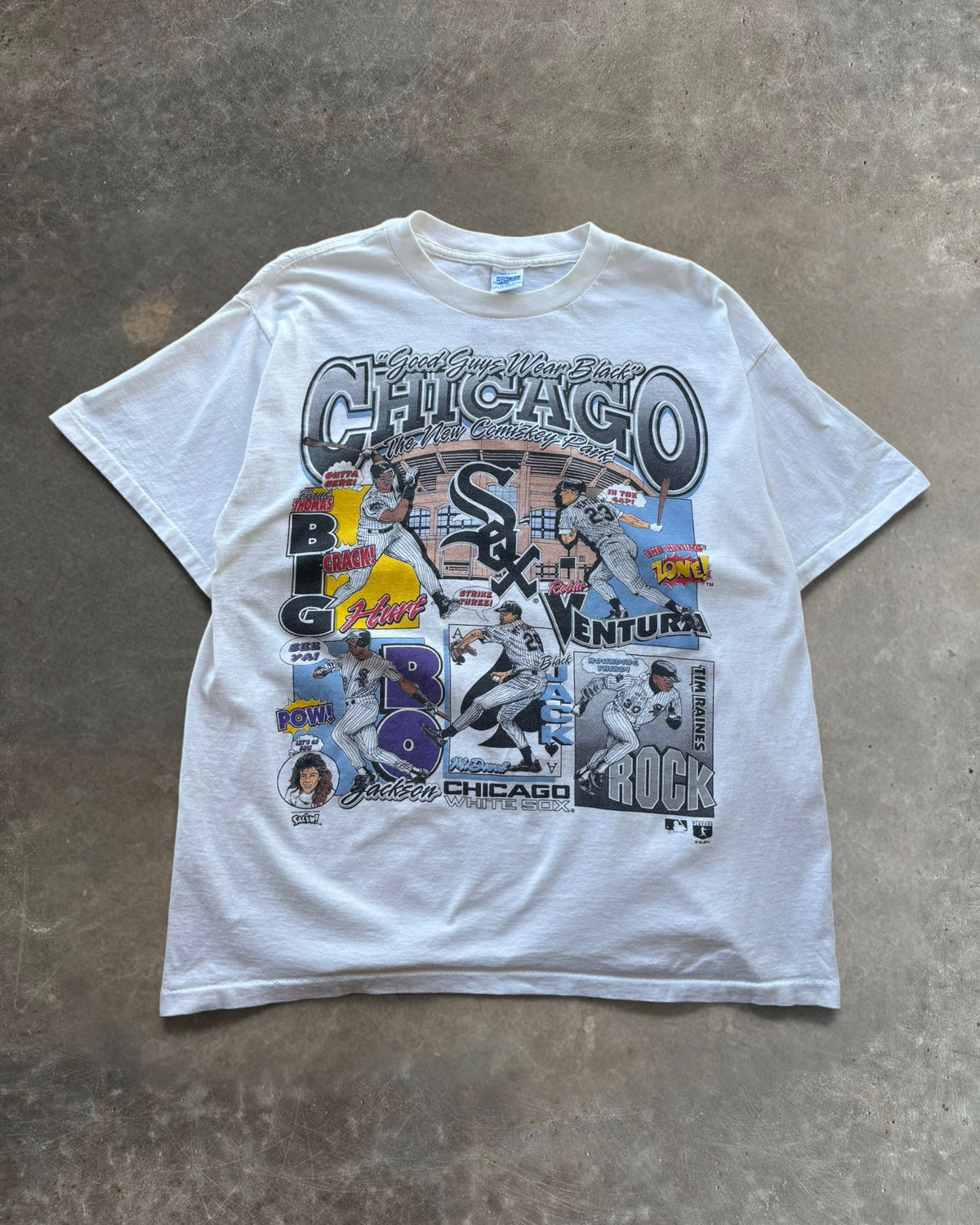 '90s Chicago Black Sox Tee Sz. XL
