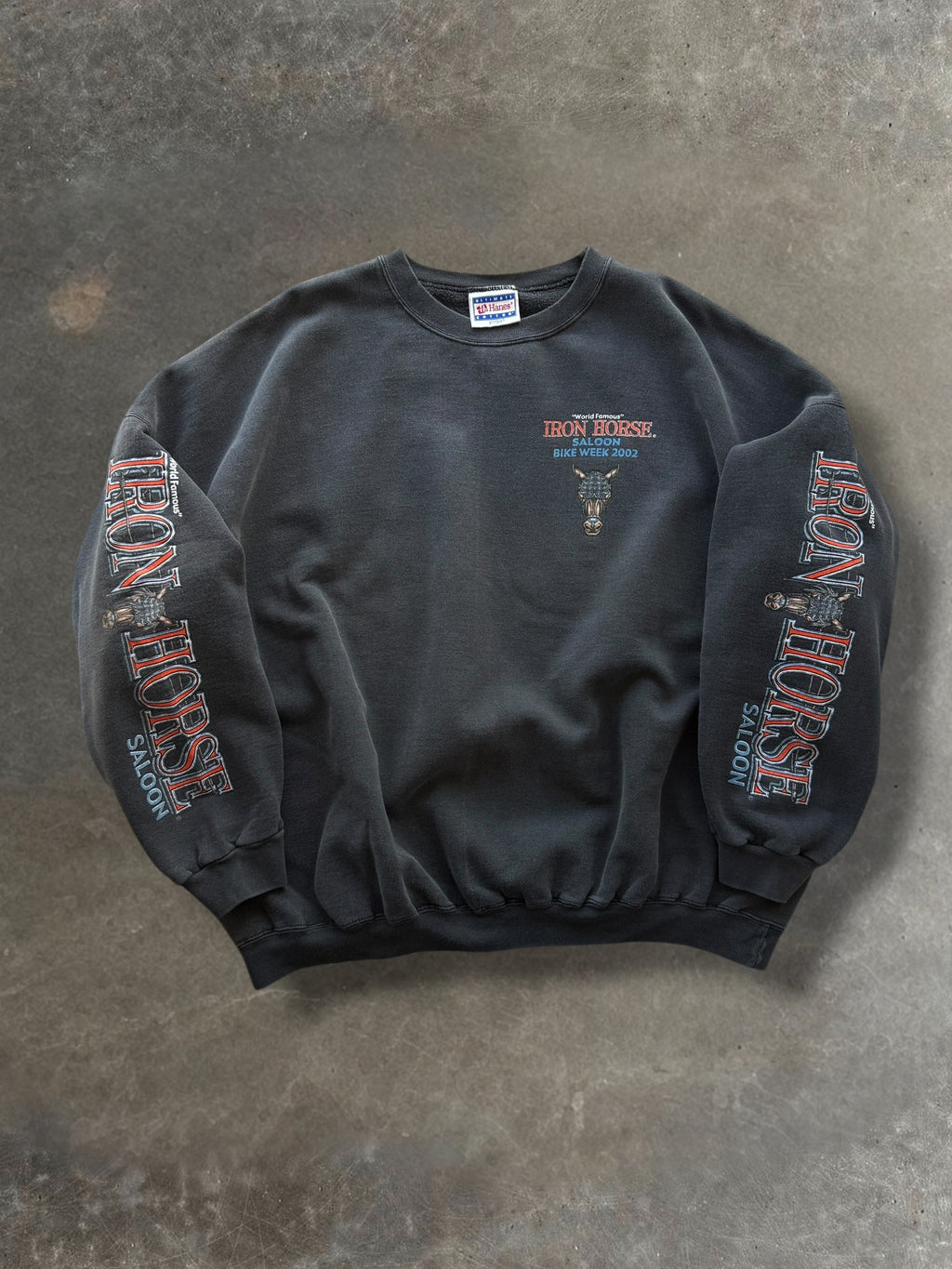 '02 Iron Horse Crewneck Sz. 3XL