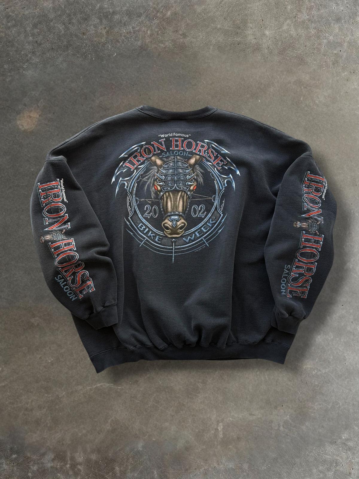 '02 Iron Horse Crewneck Sz. 3XL