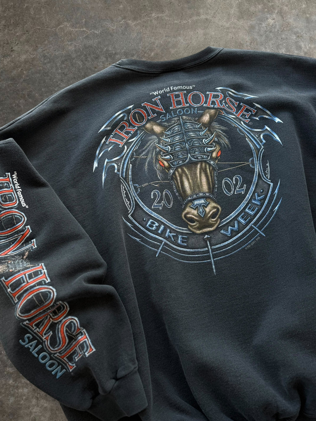 '02 Iron Horse Crewneck Sz. 3XL