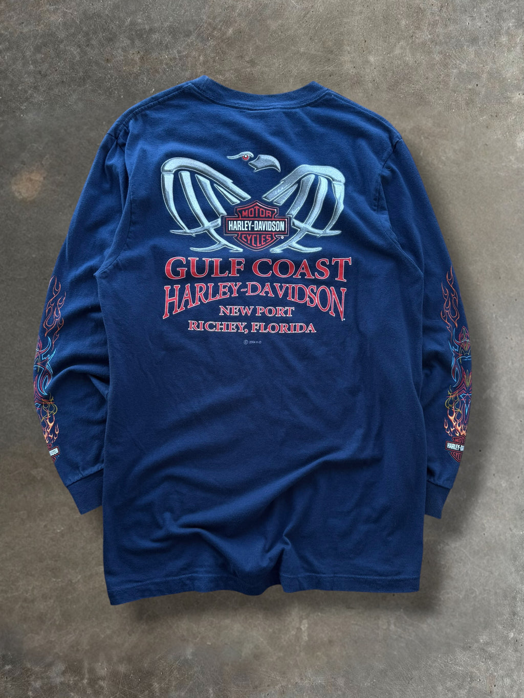 '04 Gulf Coast Harley LS Tee Sz. L