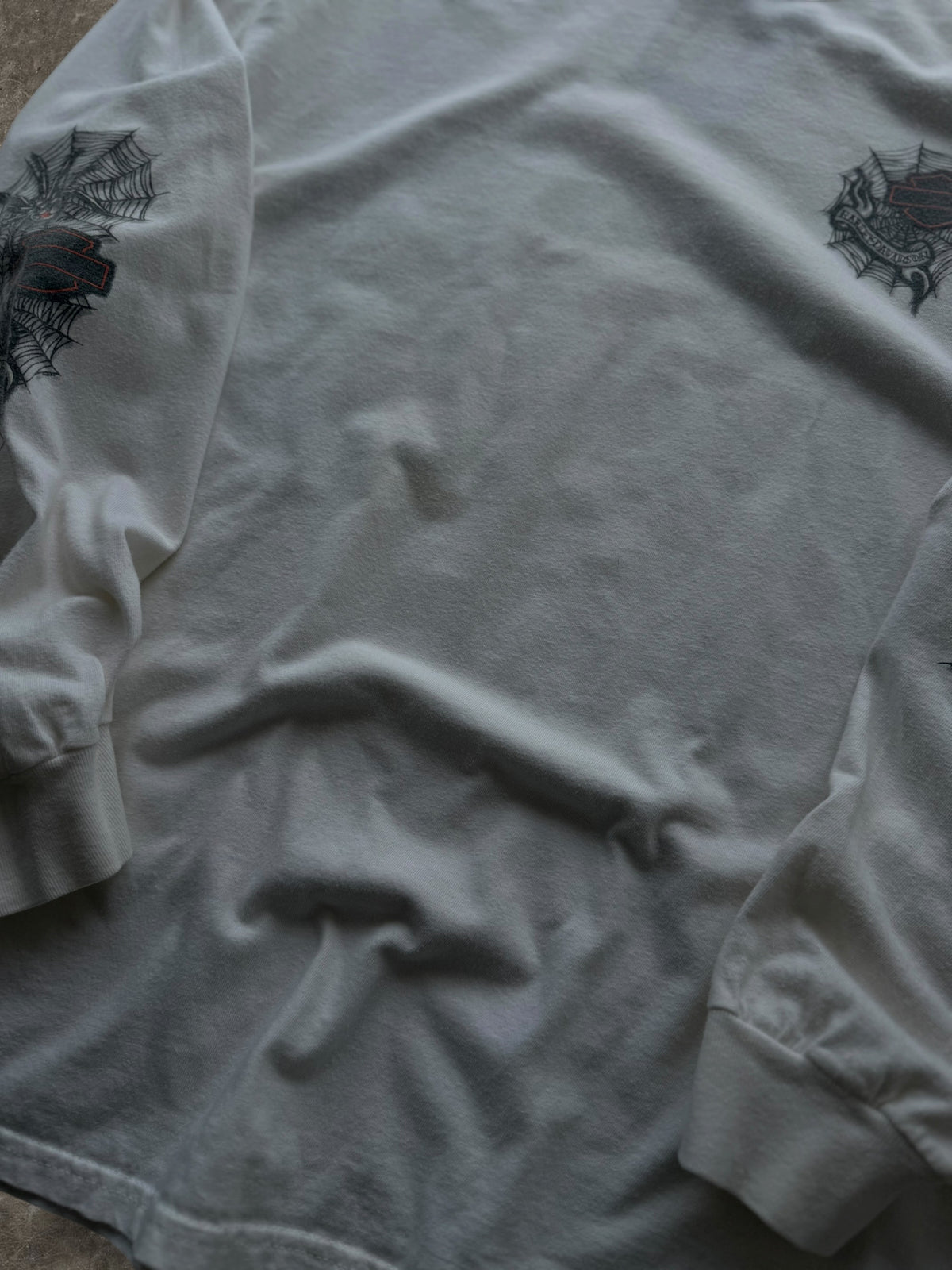 '00s Spider Web Harley Davidson Long Sleeve Sz. XL