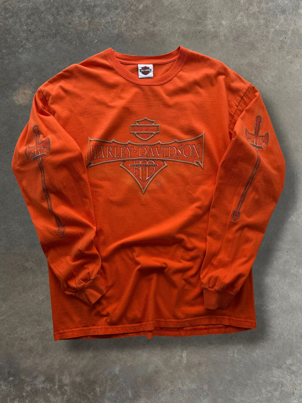 '01 Sword Harley Davidson Long Sleeve Sz. XL
