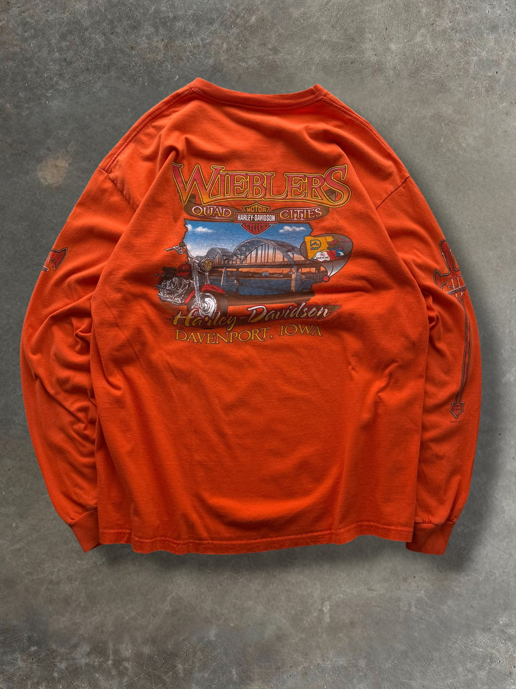 '01 Sword Harley Davidson Long Sleeve Sz. XL