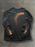 '02 Flaming Shield Rockford Harley Davidson Long Sleeve Sz. XXXL