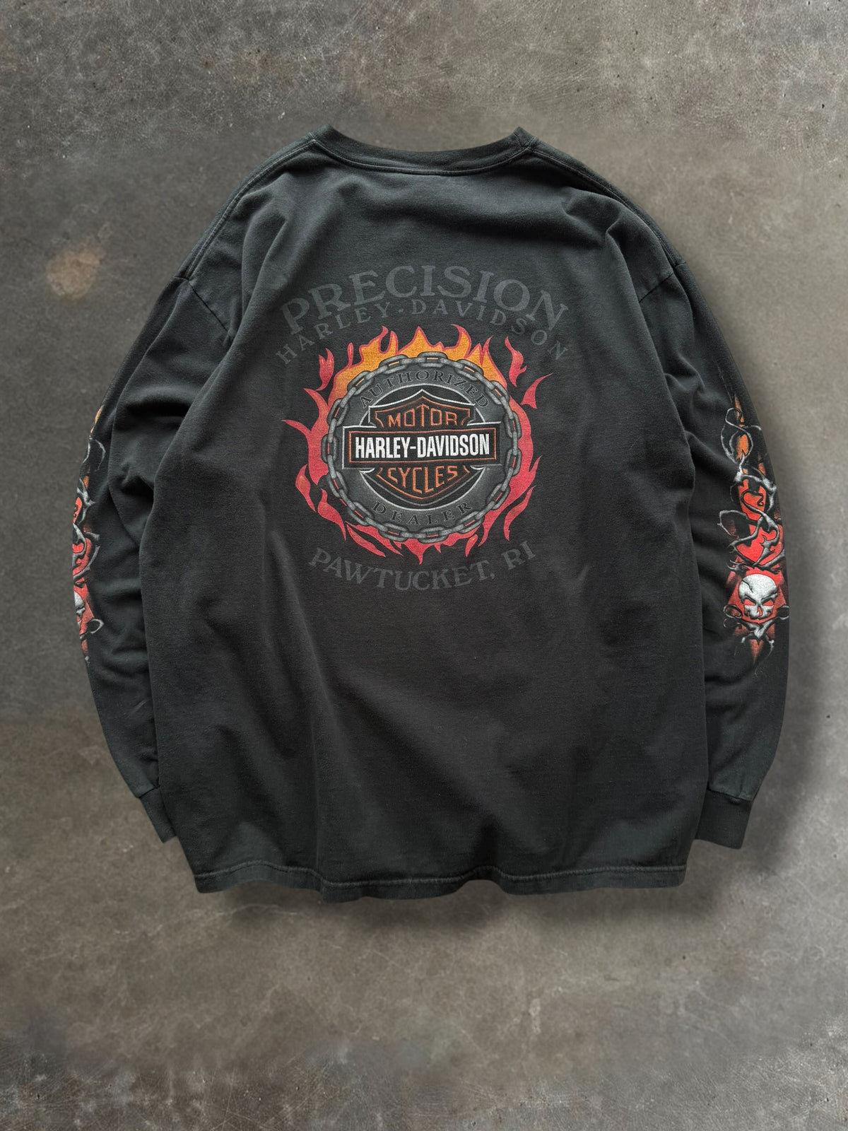 '05 Skull Harley Davidson Long Sleeve Sz. XL