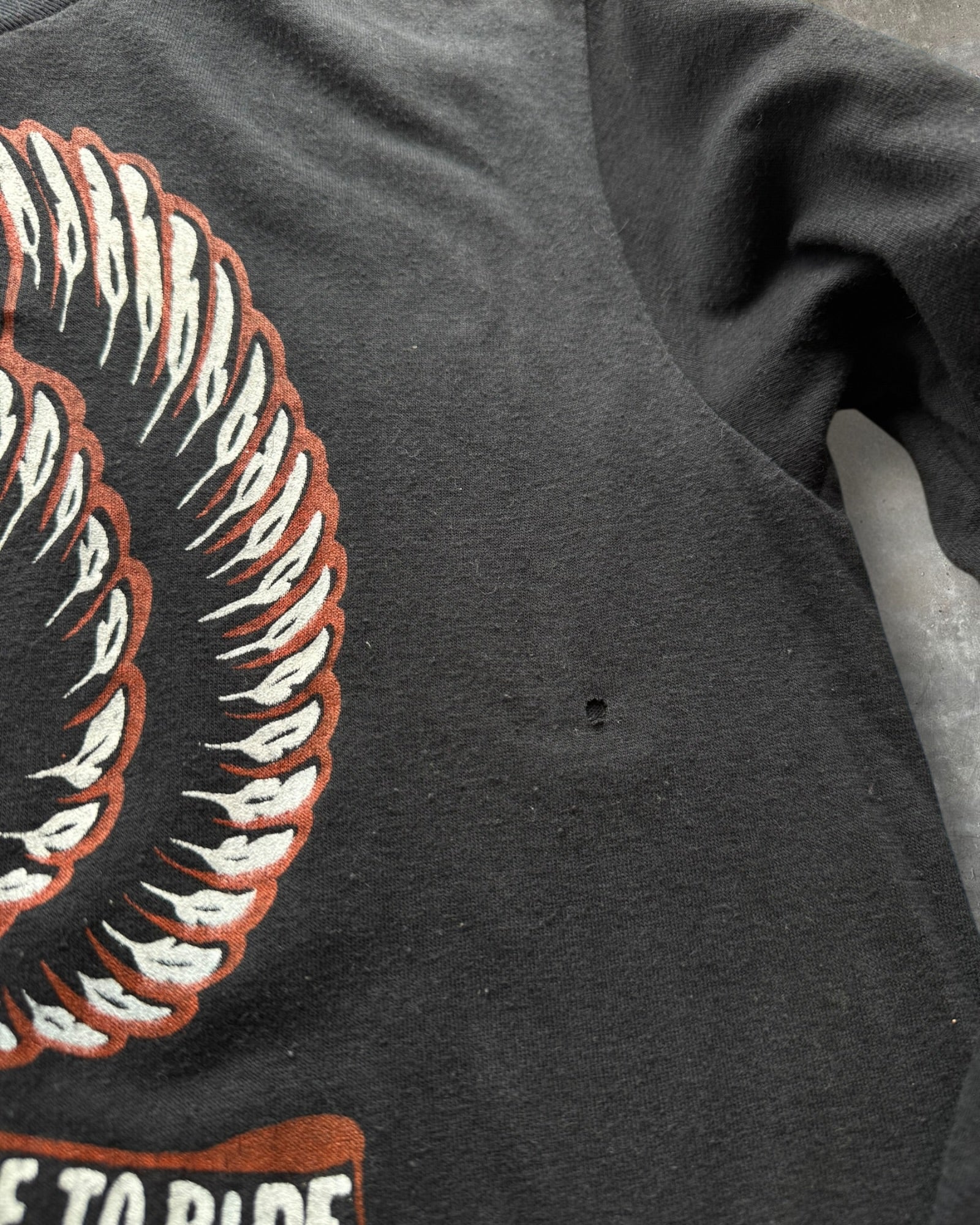 '70s Daytona Harley Davidson Live To Ride Long Sleeve Tee Sz. M