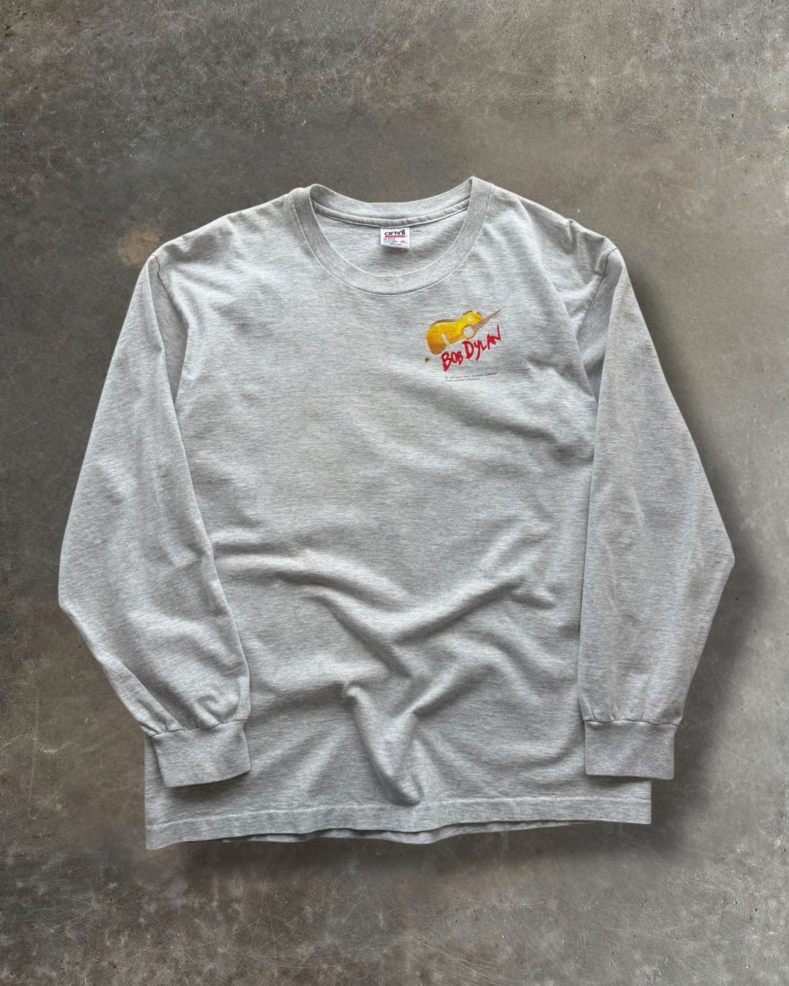 '94 Bob Dylan Spring Tour Long Sleeve Tee Sz. XL