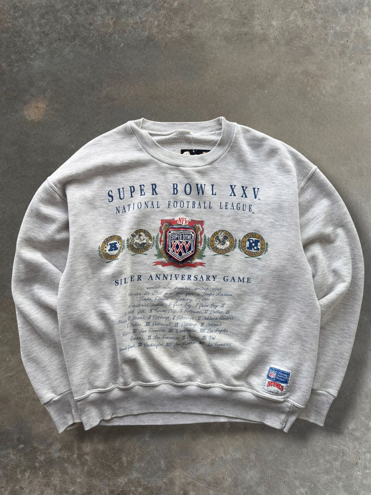 '91 Super Bowl Crewneck Sz. L
