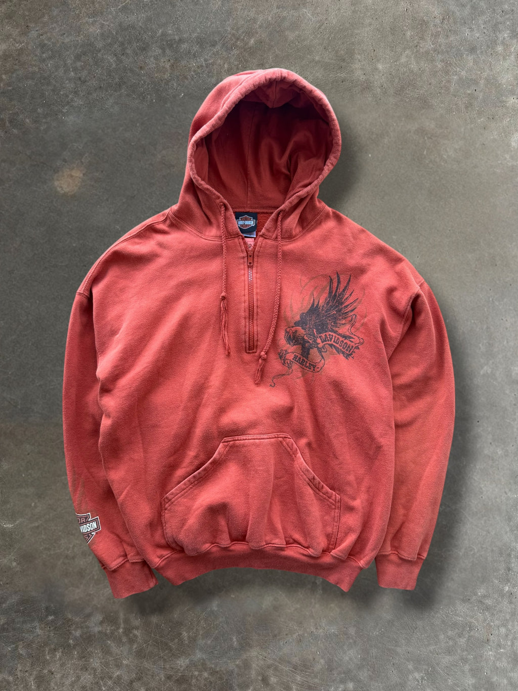'00s Harley Davidson Quarter zip Sz.XL