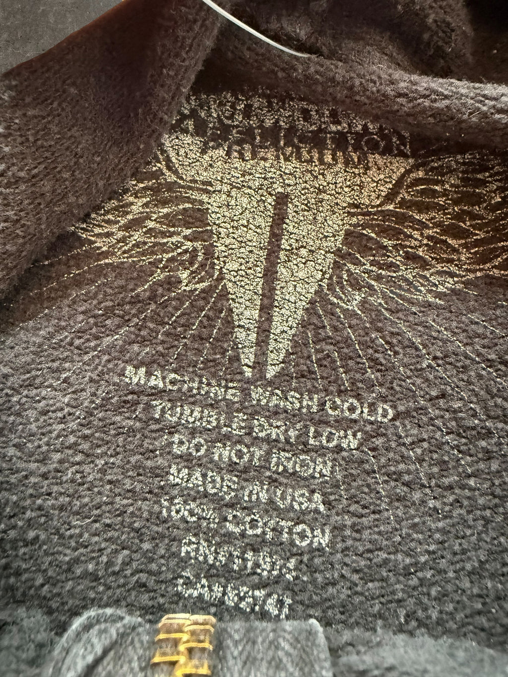 '10s Throw Down Affliction Style Zip Up Hoodie Sz. L