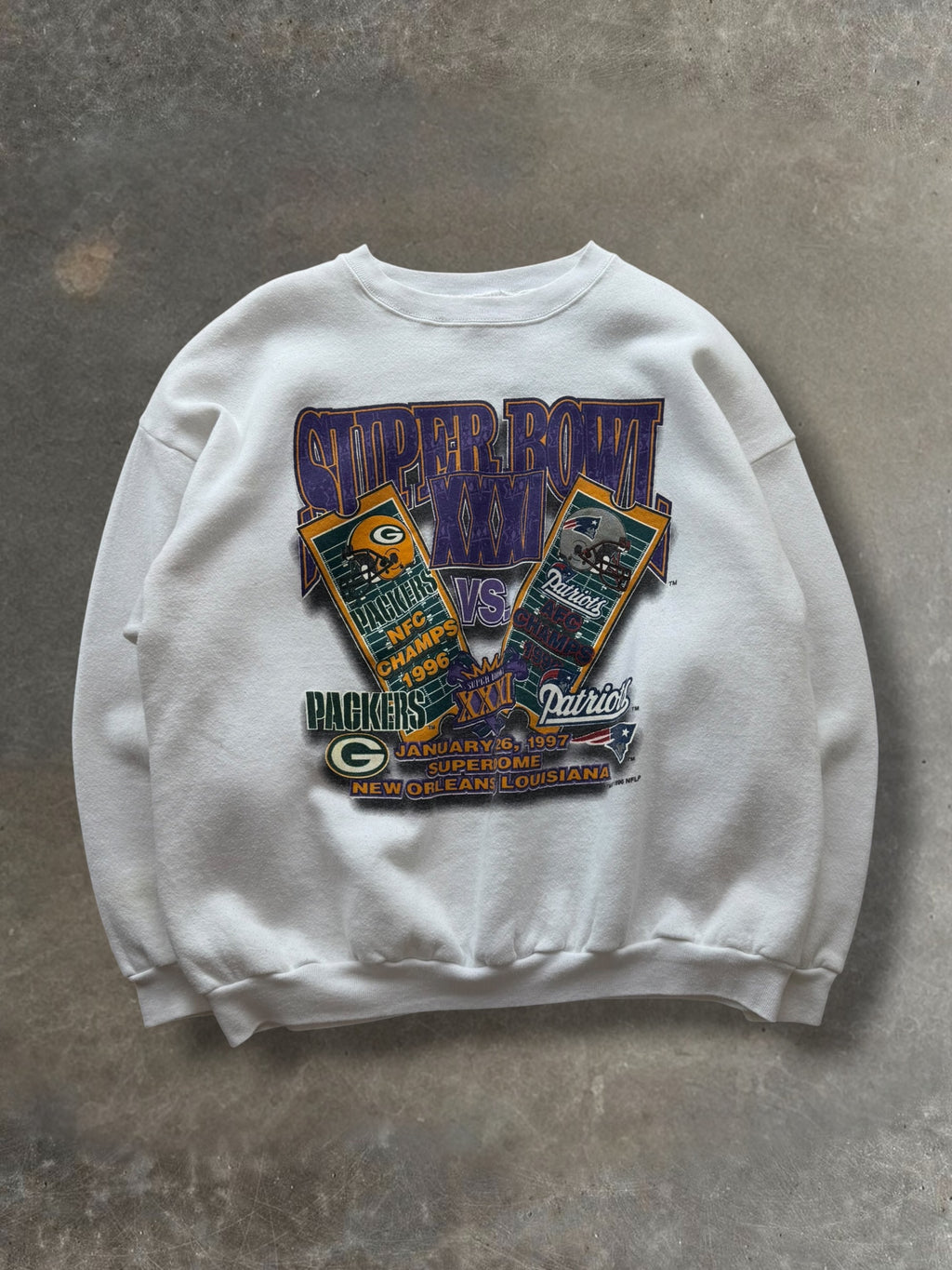 '97 Super Bowl tickets Crewneck Sz. XL
