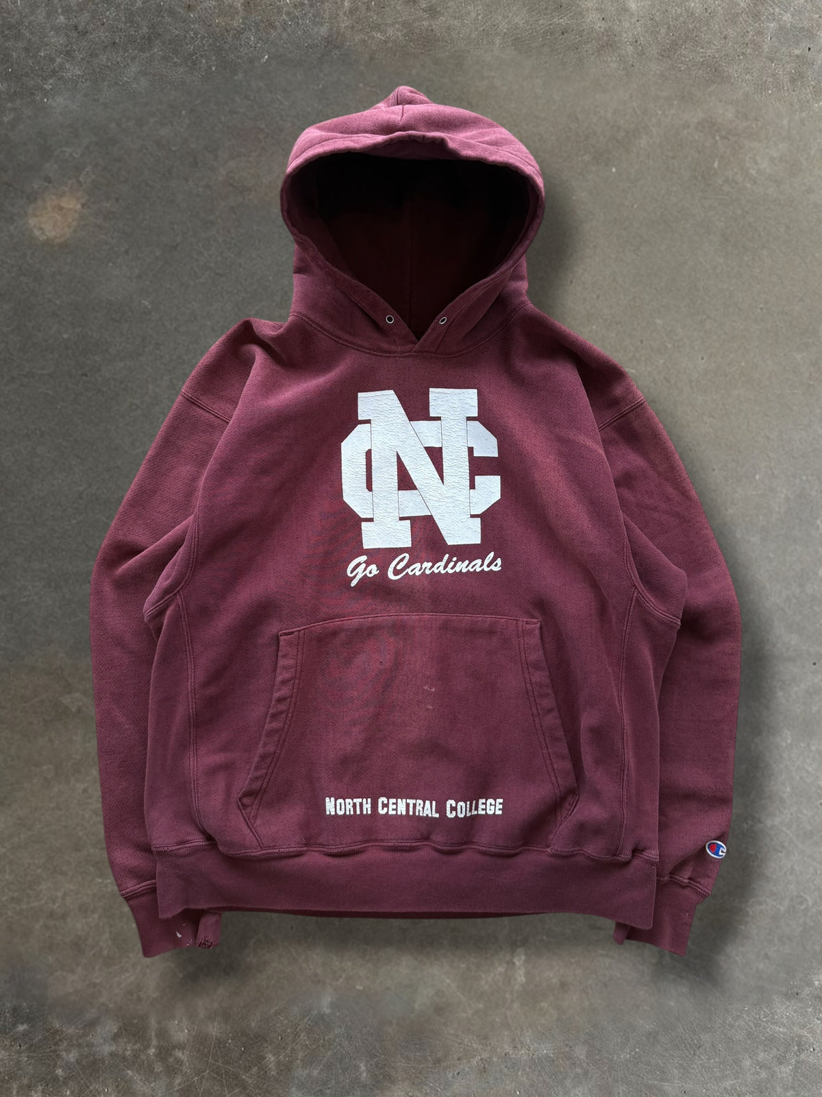 '00s North Central Champion Reverse Weave Hoodie Sz. L