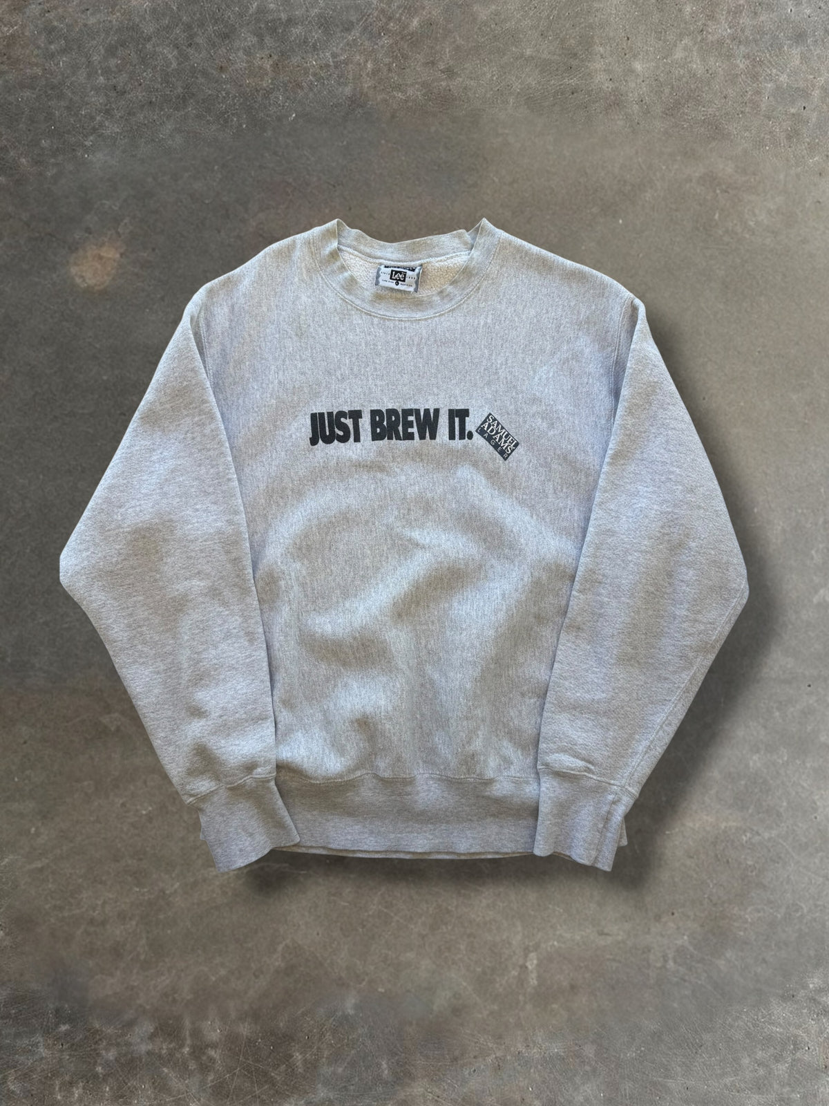 '90s Sam Adams Beer Reverse Weave Crewneck Sz. L