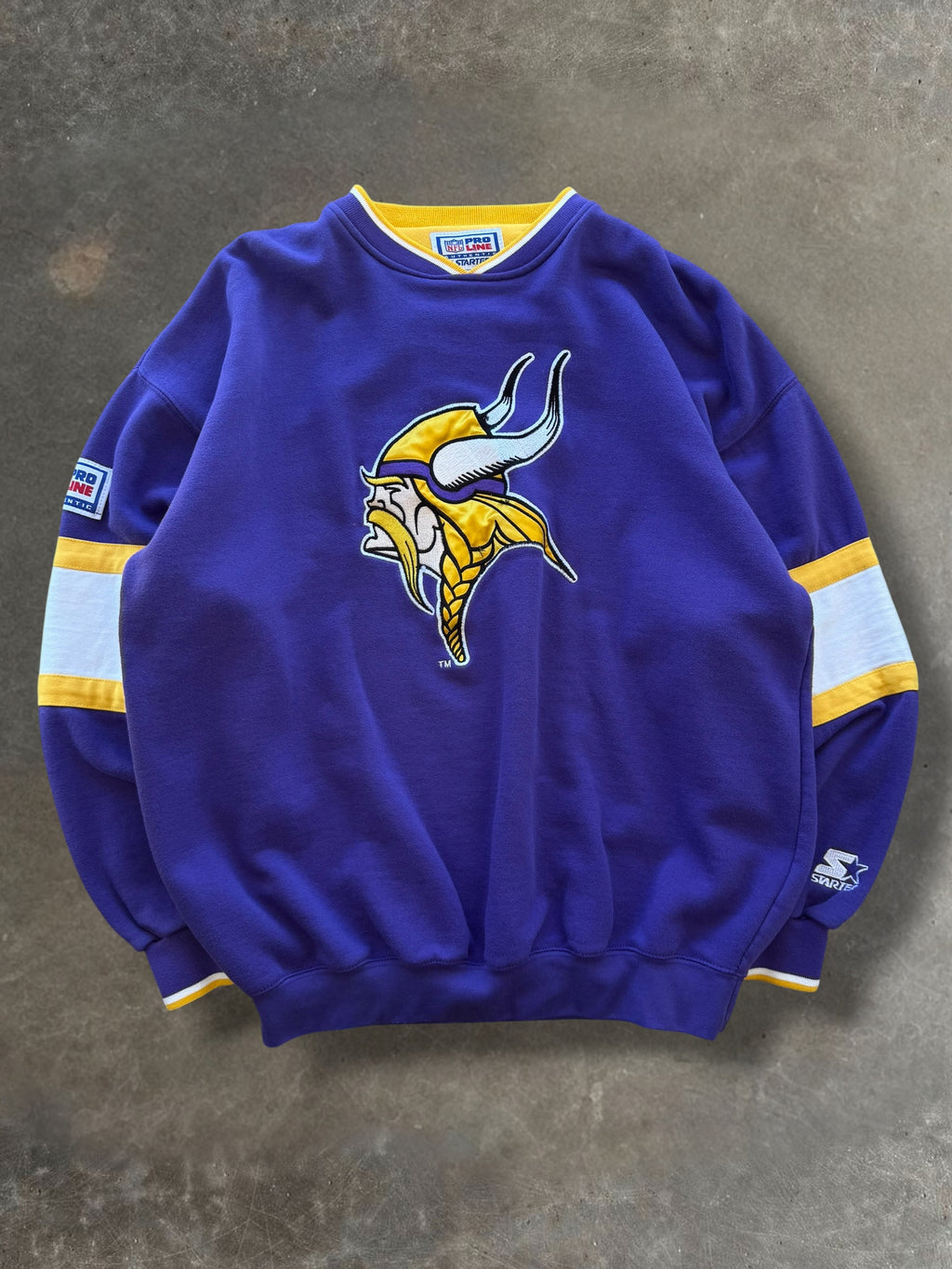'90s Starter Vikings Crewneck Sz. L