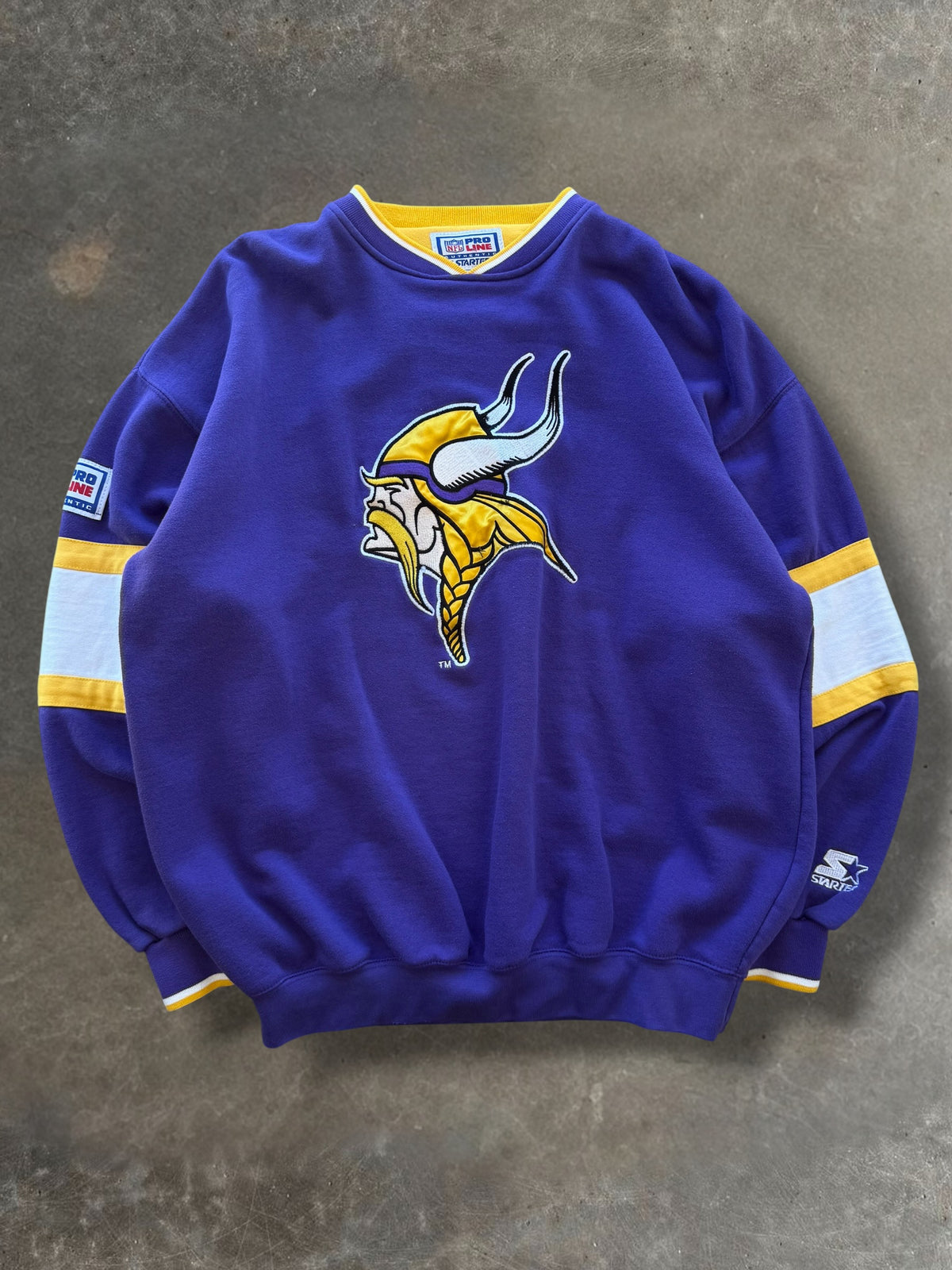 '90s Starter Vikings Crewneck Sz. L