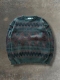 '90s Pine Green Sears Sweater Sz. L