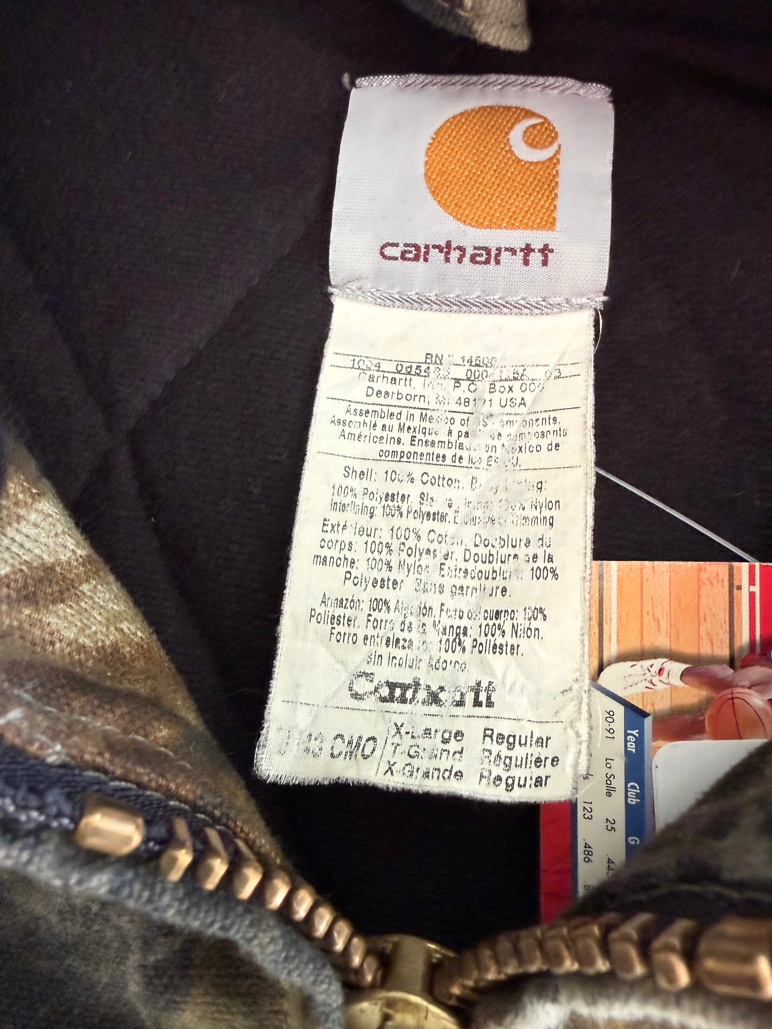 '04 Real Tree Camo Carhartt Active Jacket Sz. XL