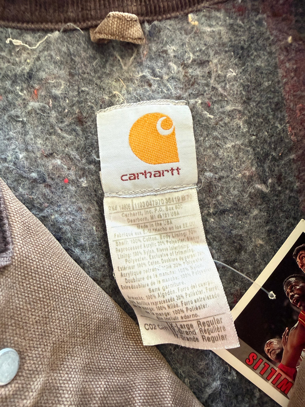 '02 Chocolate Brown Carhartt Chore Jacket Sz. XL