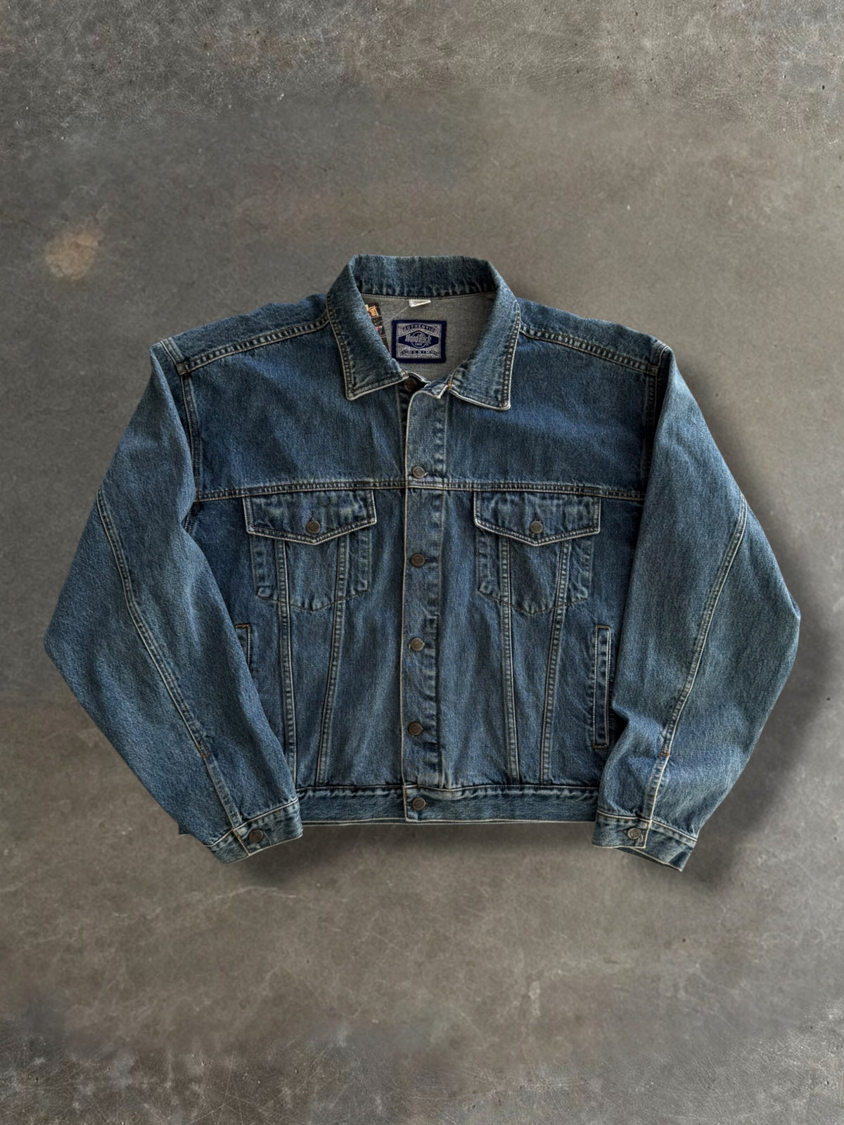 '90s Hard Rock Denim Trucker Jacket Sz. XXL