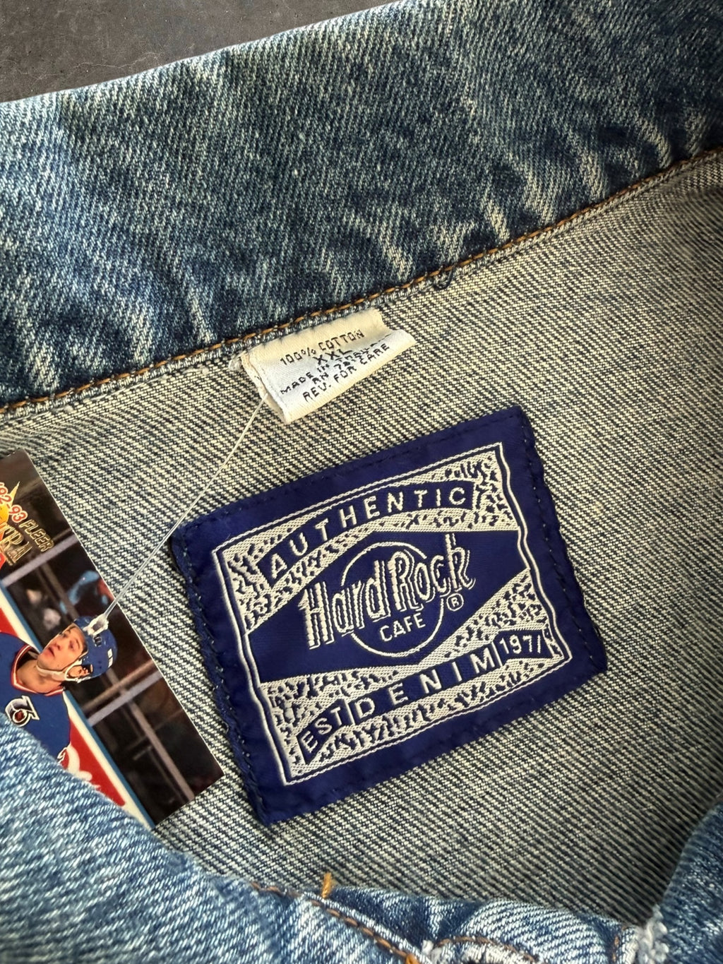 '90s Hard Rock Denim Trucker Jacket Sz. XXL