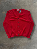 '70s Cherry Red IZOD Cardigan Sz. XL
