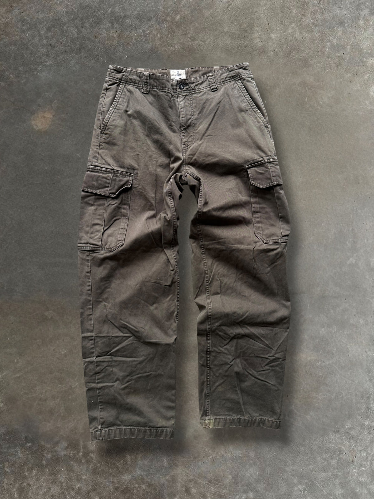 '00s Dark Grey Gap Baggy Cargo Pants Sz. 33x34