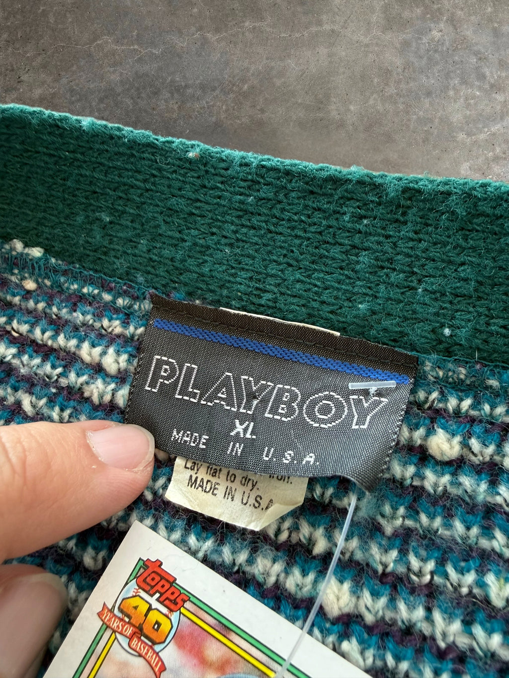 '90s Playboy Cardigan Sz. XL