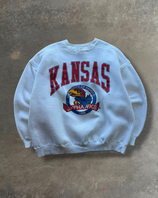 '00s Kansas Jay Hawks Crewneck Sz. XL