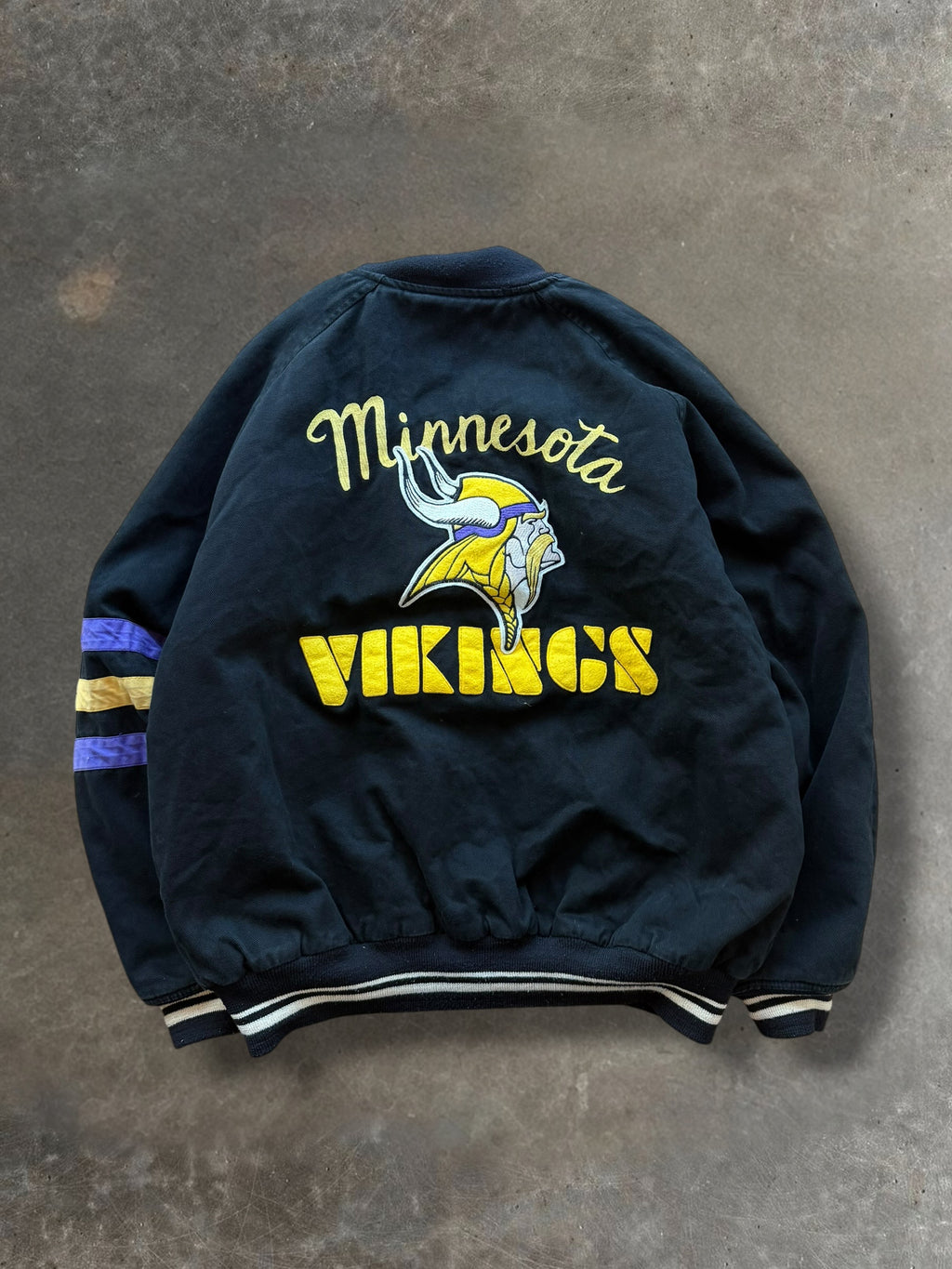 '90s Minnesota Vikings Bomber Jacket Sz. XL